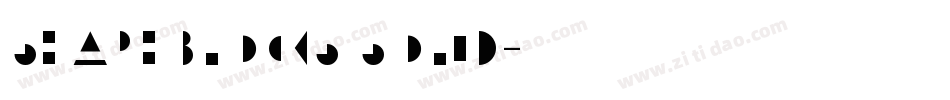Shape Blocks Solid字体转换
